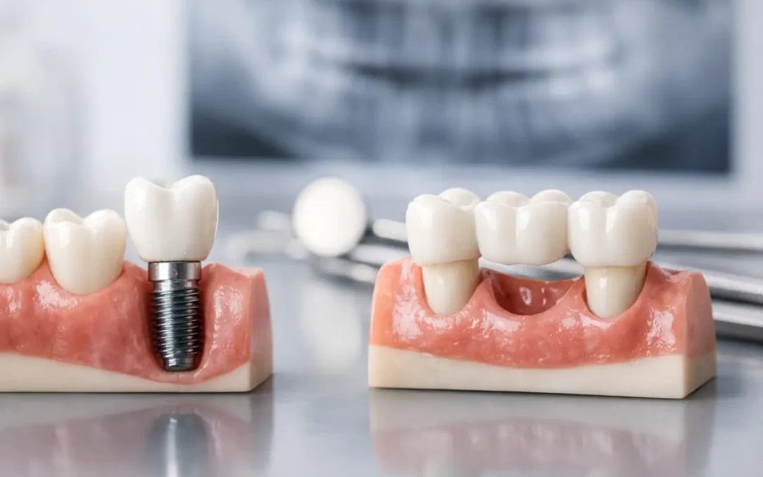 Implante dental o puente: qué conviene más