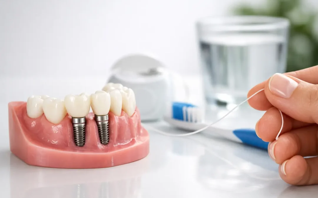 Cómo cuidar implantes dentales correctamente