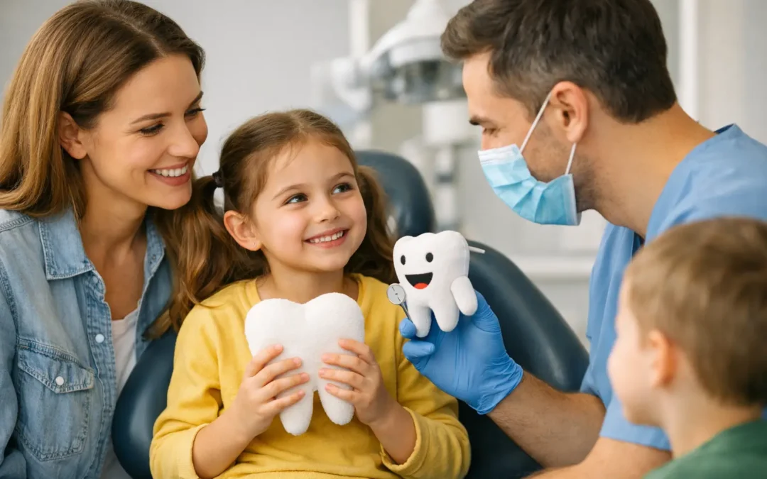 Cómo preparar a niños para su primera visita al dentista